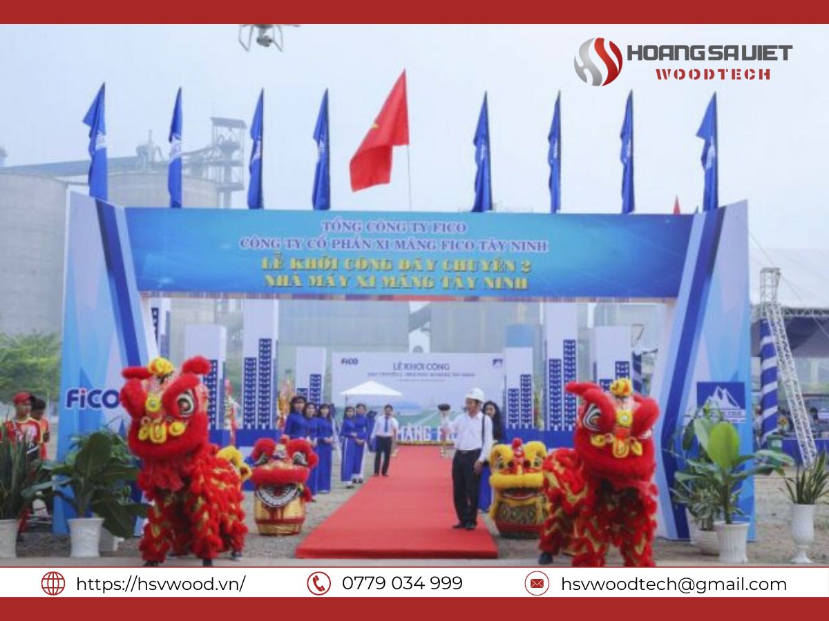 Cổng chào hiflex cùng tone màu sự kiện