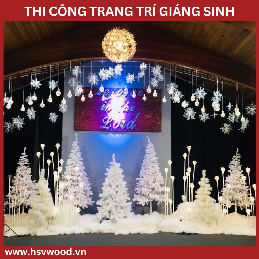 trang trí tiec giang sinh